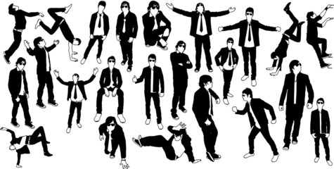 Businessman Silhouettes Collection