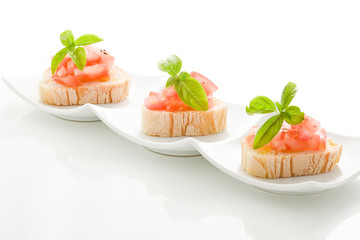 Bruschetta Siciliana - Isolated