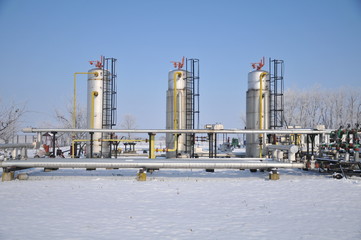 Obraz premium collection stations in winter