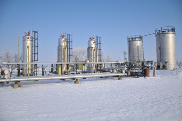 Obraz premium collection stations in winter