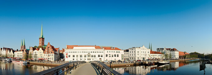 Obraz premium Lübeck Altstadtpanorama