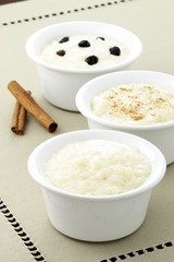 delicious fancy rice pudding