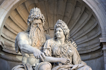 brunnen bei der albertina