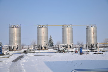 Obraz premium collection stations in winter