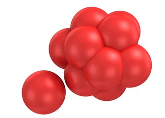 Molecule, 3D render.