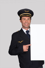man in pilot uniform