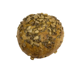 healthy bun with flax-seed,sunflower-seeds and raisin