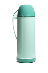 Green thermos flask