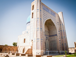 Fototapeta na wymiar Bibi Khanym Meczet w Samarkandzie, Uzbekistan