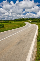 It says let`s go, Istrian countryside