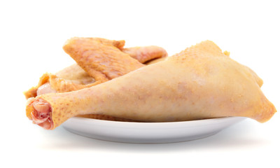 Raw chicken
