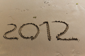 Escritura en la playa 2012