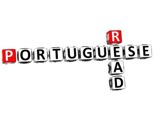 3D Read Portuguese Crossword