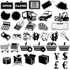 Shop pictogram icons 1