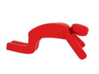 Red man praying - Social Themes