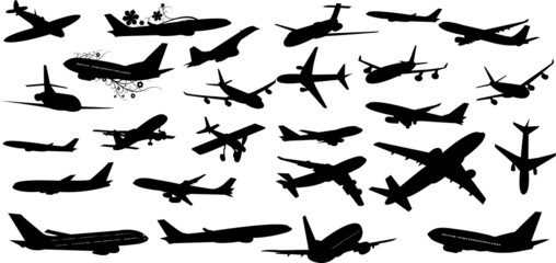 Air Plane Silhouettes Collection