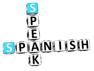 3D Speak Spanish Crossword