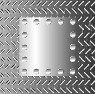 A metal background with rivets