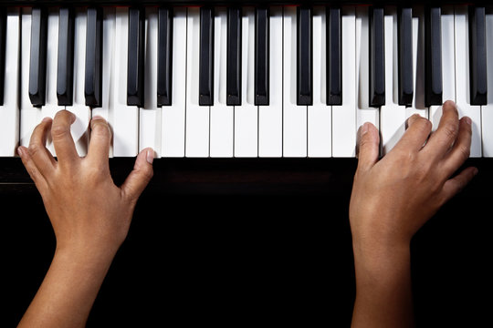 Playing piano