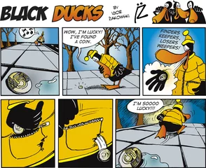 Abwaschbare Fototapete Comics Black Ducks Comics Folge 71