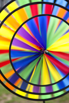 Toupie, roue, spirale, jeu, jouet, girouette, couleurs, rond