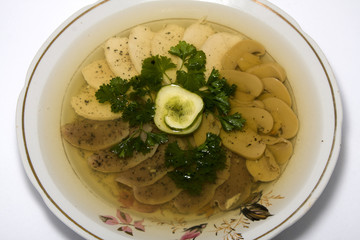 Aspic from meat decorated