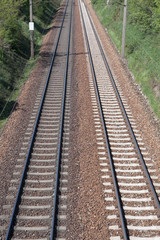 Fototapeta na wymiar Eisenbahnschienen