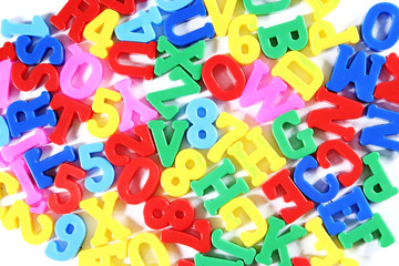Fototapeta premium Close-up of letters. Great details !