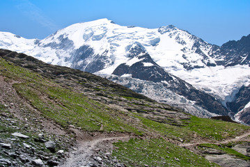 Mont Blanc massif nice view