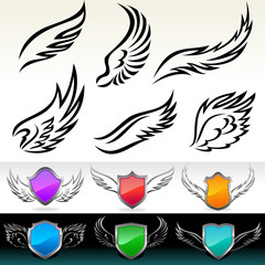 AMAZING FEATHERS AND WINGS VECTOR