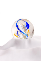 Colored ball on cloth
