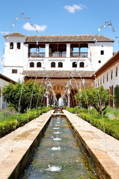 Palacio de Generalife in der Alhambra, Granada / Spanien