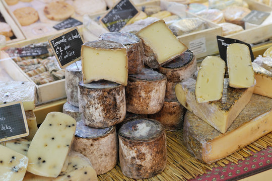 French cheese at Provence market