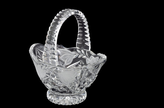 Vase of crystal glass