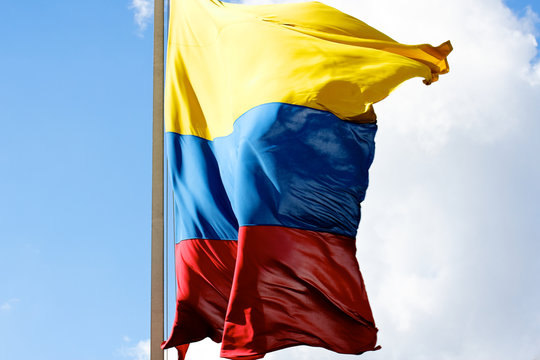 Colombian Flag Billowing