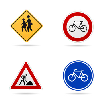 Verkehrszeichen, Schilder & Symbole