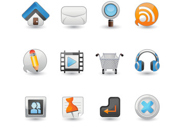 Website and Internet icon set