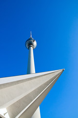 Different view of Berlins television tower