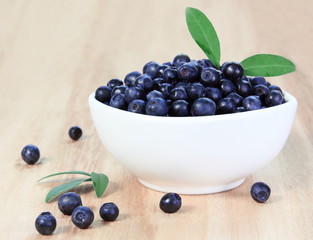 Fresh Blueberries in Bowl