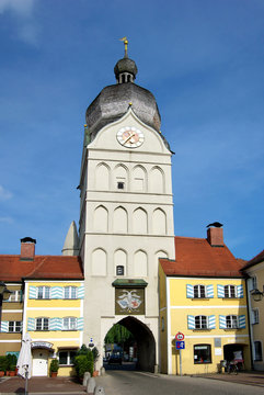 Erding an sch&ouml;nen Turm