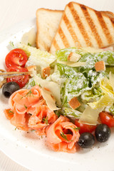 appetizer with salmon