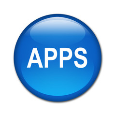 Boton brillante texto APPS