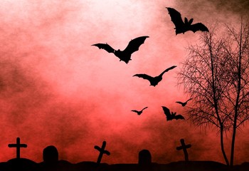 Halloween night background