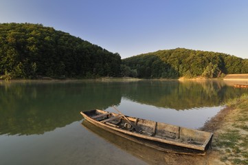 Obraz premium Dawn on the lake