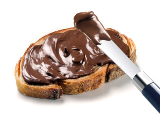 bread and chocolate cream