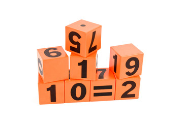 cubes with number