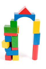 colorful wooden toy blocks