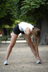 Femme gymnastique