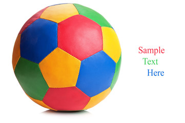 color soccer ball