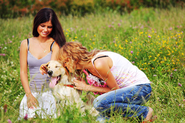 girlfriends and dog